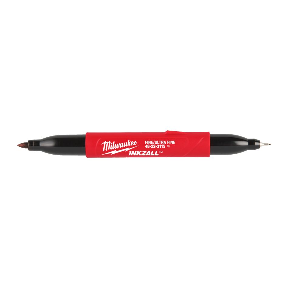 Milwaukee Accessories 4932501154 Marker INKZALL with double tip: ultrafine and fine tip
