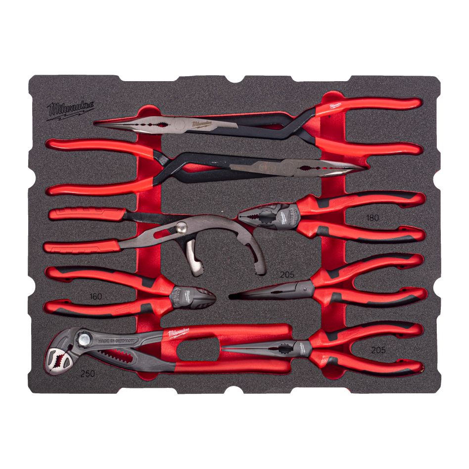 Milwaukee Accessories 4932501878 Foam Inlay PACKOUT pliers set 9-piece