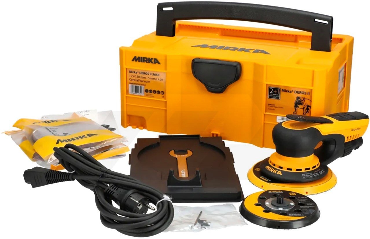 Mirka MID5650404CA Deros II 5650 CV 125/150 mm sander 5 mm travel in T-Loc systainer