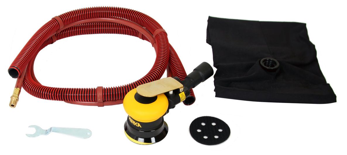 Mirka 8993425111 ROS 325DB Pneumatic Eccentric Sander 77mm with dust bag Output 2.5 in box