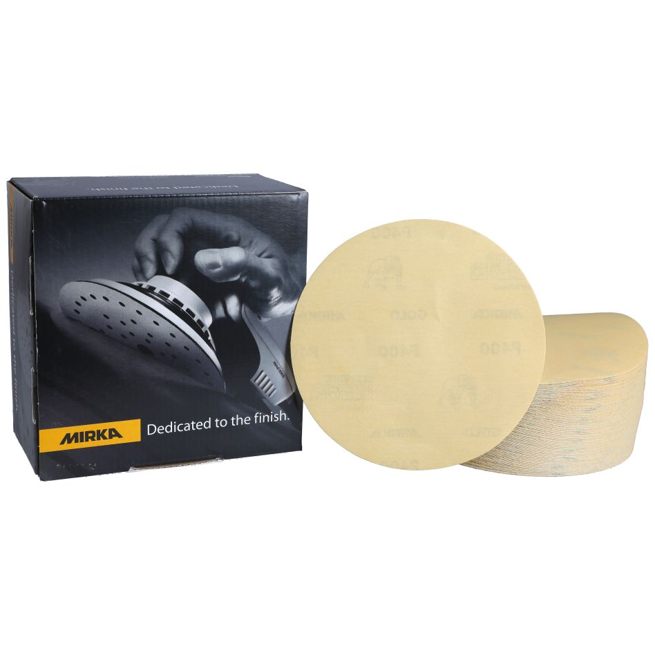 Mirka Accessories 2362209941 GOLD Sandpaper 150mm Grip grit P400 100pcs