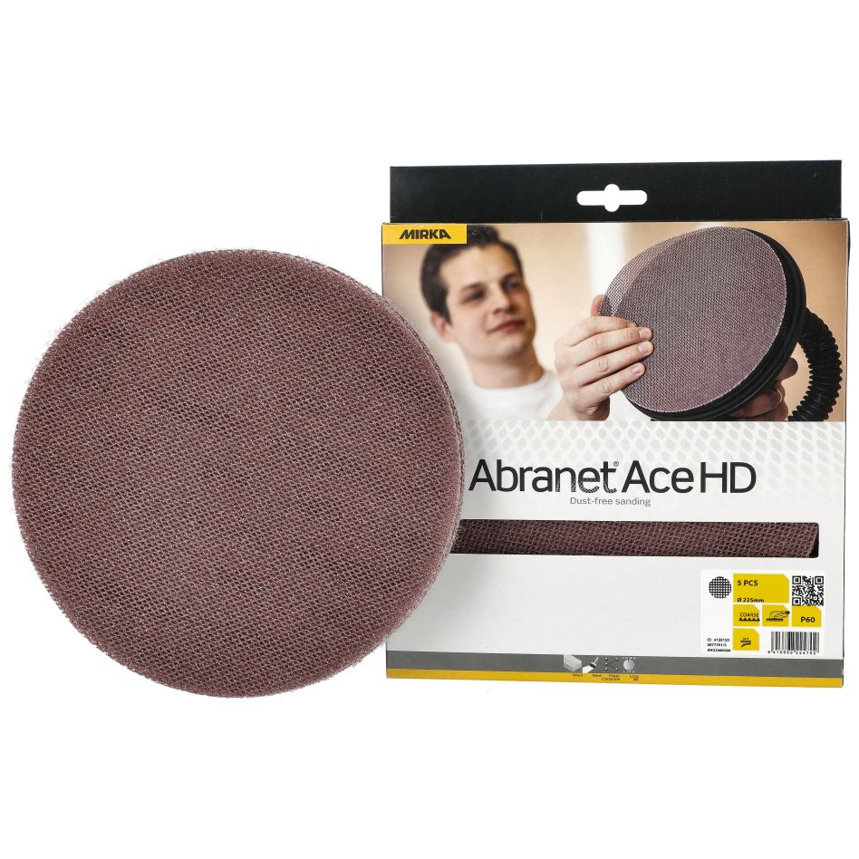 Mirka Accessories AH24100512 ABRANET ACE HD Sanding Mesh 150mm Grip grit P120 5pcs