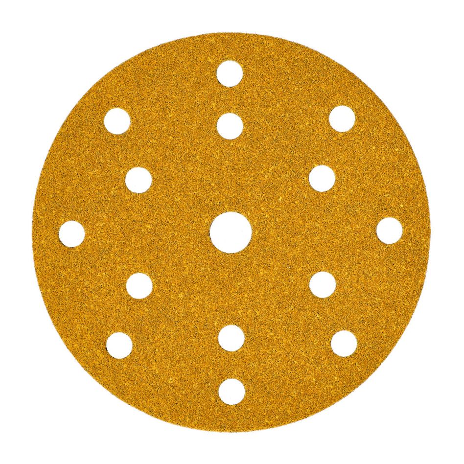 Mirka Accessories 23611F1018 GOLD Sandpaper 150mm Grip 15 holes grit 180 10pcs