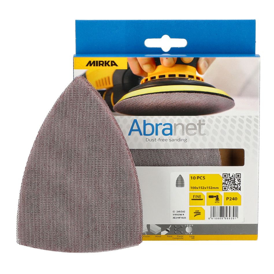 Mirka Accessories AE219F1025 ABRANET Sanding mesh 152mm Delta grit P240 10pcs