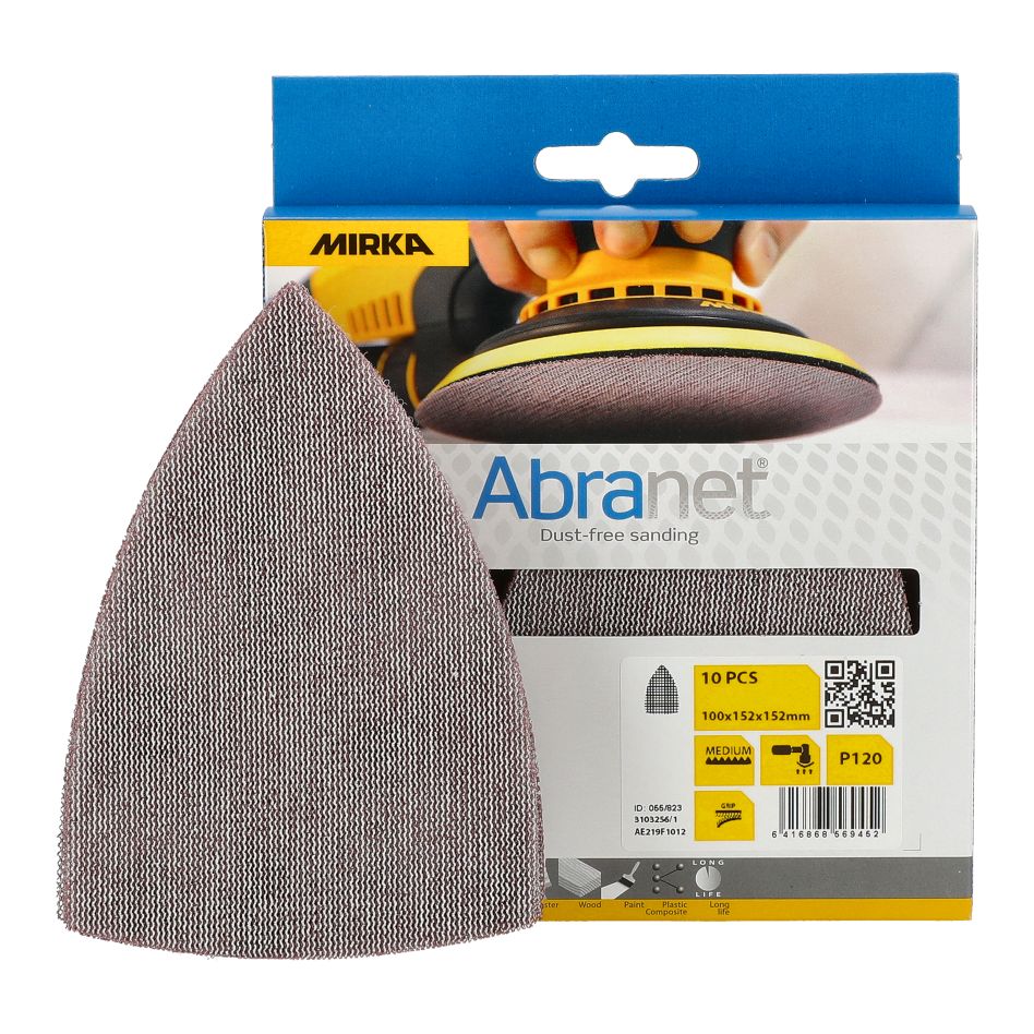 Mirka Accessories AE219F1012 ABRANET Sanding mesh 152mm Delta grit P120 10pcs