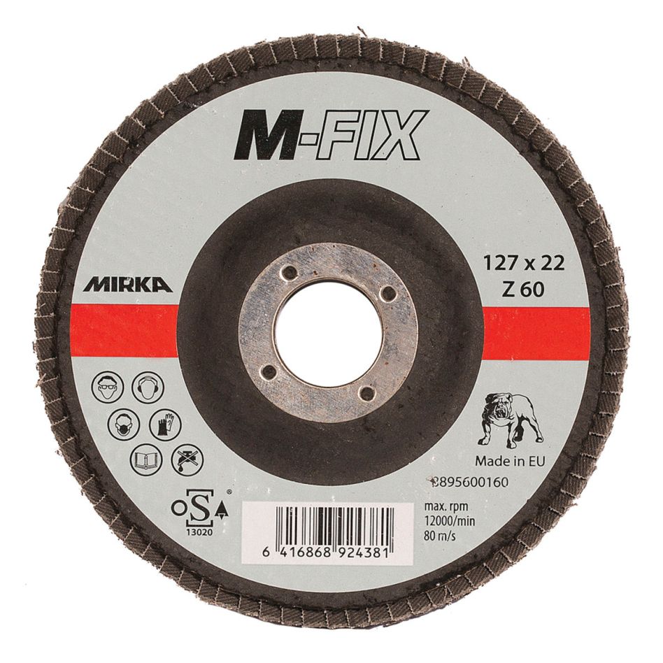 Mirka Accessories 8895600140 Flap disc M-FIX 127x22mm ZIR 40