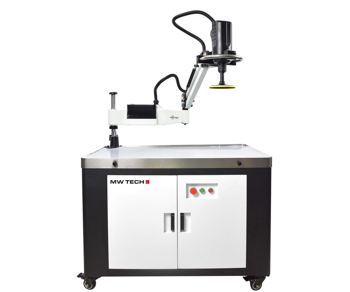 MW-Tech 853100300 OPMV150 Deburring and Polishing Machine with Vacuum Worktable, 150 mm Diameter, 5.8 kW, 400 V