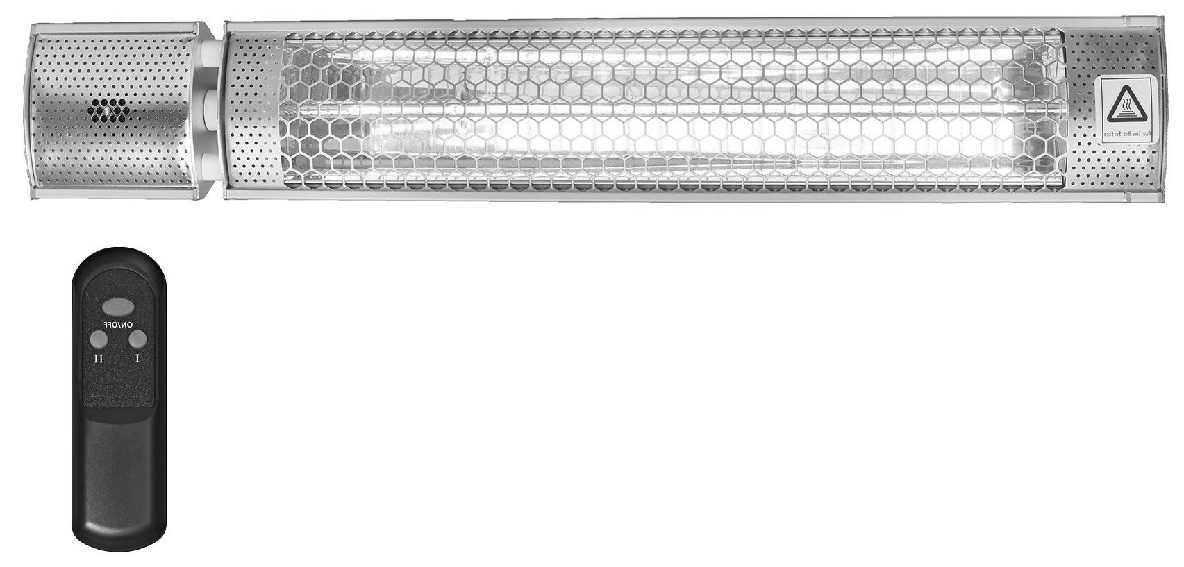 mwtools 722316312 IRS20G Infrared radiator 2.0 kW 67 cm gold