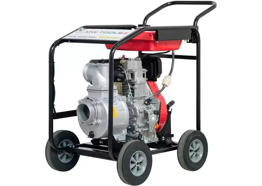 mwtools 724562279 WP9400D Water pump 4" - 96,000 L/U - 10 HP diesel - electric start