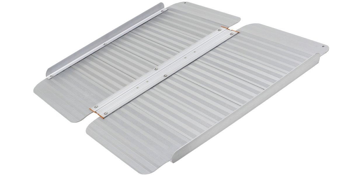 mwtools 754751833 ARP0995 Aluminum wheelchair ramp 2-fold 300 kg 600x720 mm