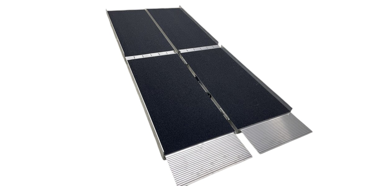 mwtools 754751855 ARP20210 Aluminum wheelchair ramp 4-fold 350kg 2100x740mm