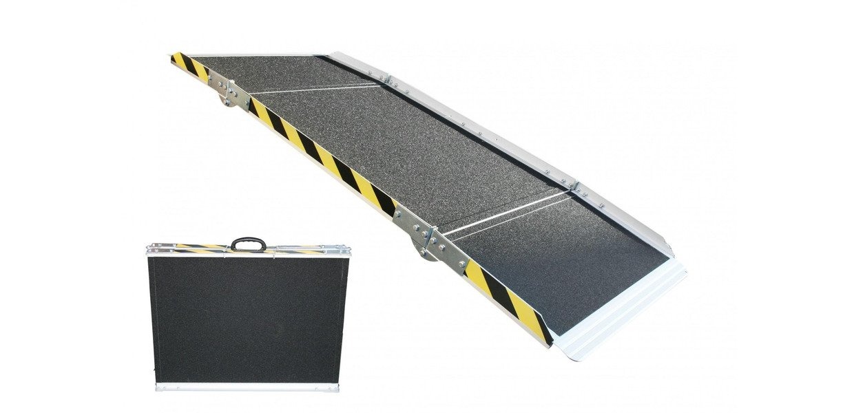 mwtools 754751860 ARP30180 Aluminum wheelchair ramp 3-fold 270 kg 1800x740mm