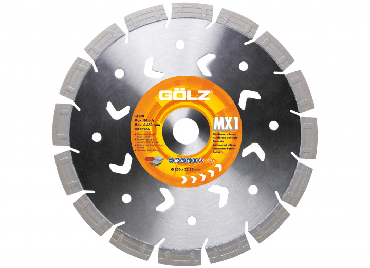 Gölz MX1401 MX1 Diamond saw blade Universal 400 x 25.4 mm
