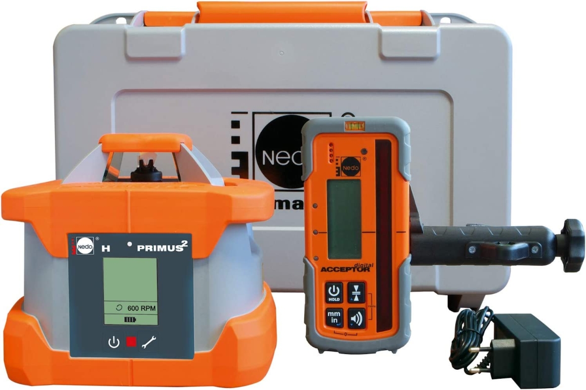 Nedo 472022 Primus2 H jobsite laser + receiver digital