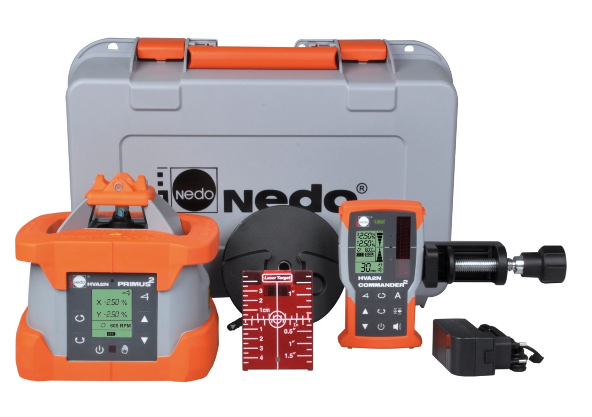 Nedo NV472061 Primus2 HVA2N jobsite laser + Commander2 receiver