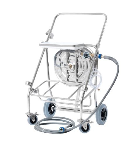 Nilfisk Accessoires 6401094 CLEANING TROLLEY SS W/HOSE REEL FOAM IN