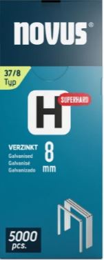 Novus 042-0771 Staple with fine thread H 37/8mm Superhard (5,000 pieces)