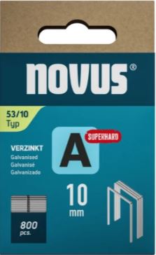 Novus 042-0778 Staple with fine thread A 53/10 mm Superhard (800 pieces)