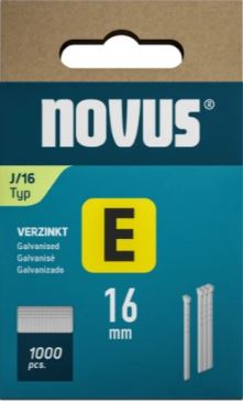 Novus 044-0089 Tacker nails E J/16mm (1,000 pieces)