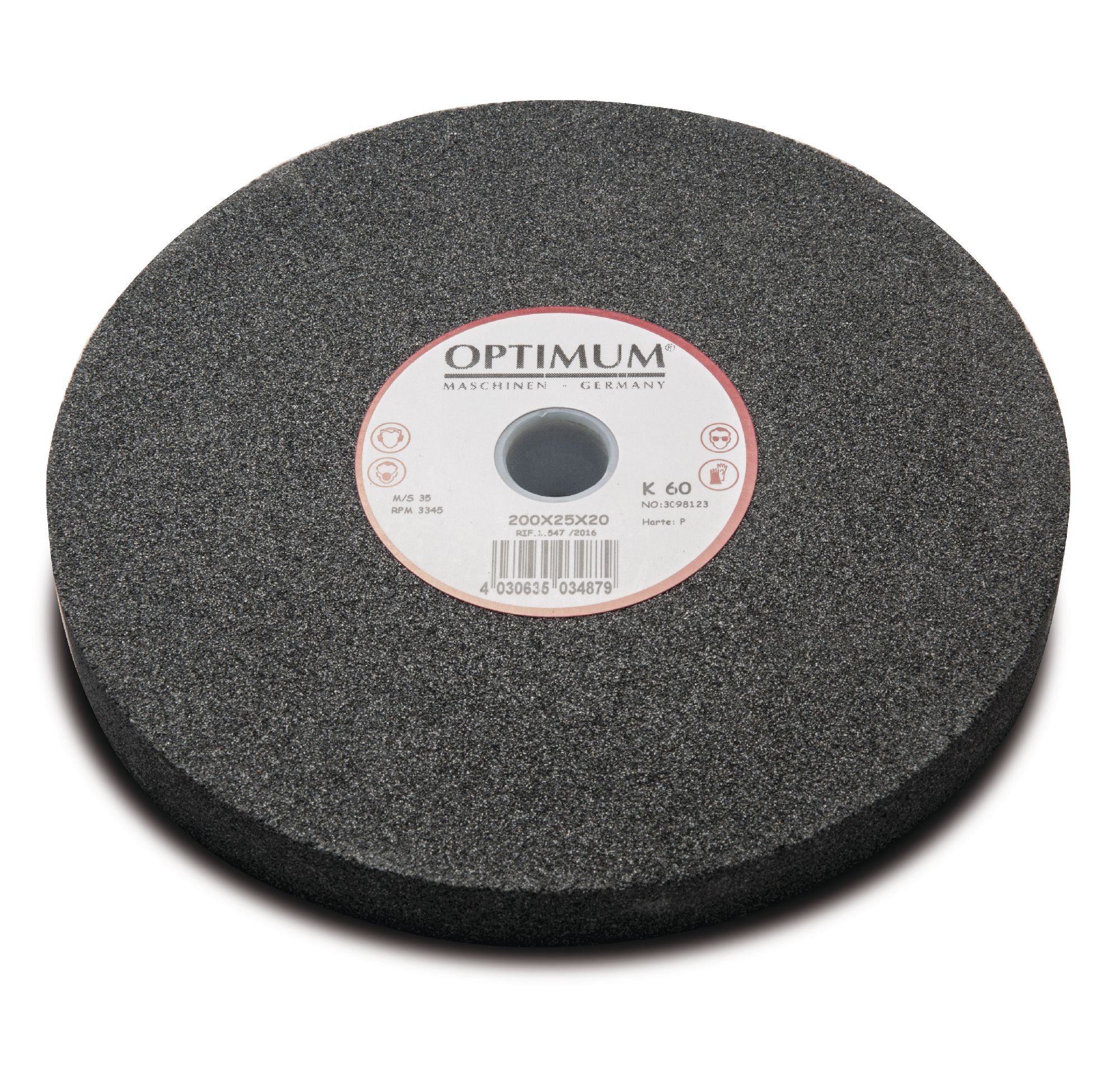 Optimum 713098133 GZ25ST Grinding stone 250 x 30 x 25 mm Grit 60