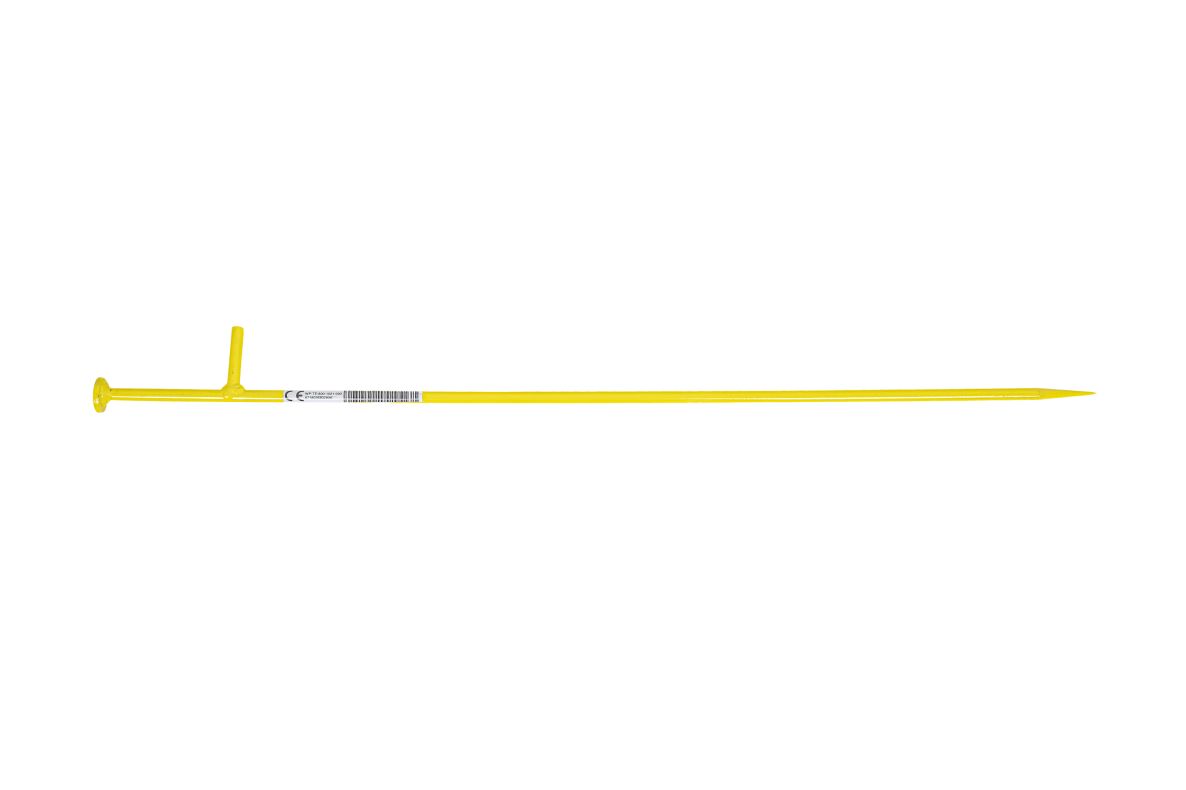 Orit WP-TE-800-1021-000 Threaded pin with L head 800 mm RAL 1021