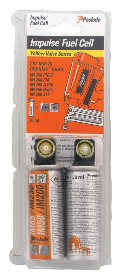 Paslode Accessories 300341 Gas cartridge yellow for IM50/IM65 2 pieces