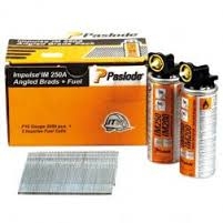 Paslode Fasteners 300273 AF16 x 51 mm - Zinc plated finishing nails (incl. gas cartridges) 2000 pcs.