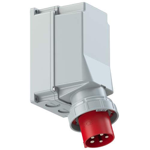 PCE 45.080 Appliance-WCD surface mounted 125A - 400V - 5P - IP44 - 6h - red