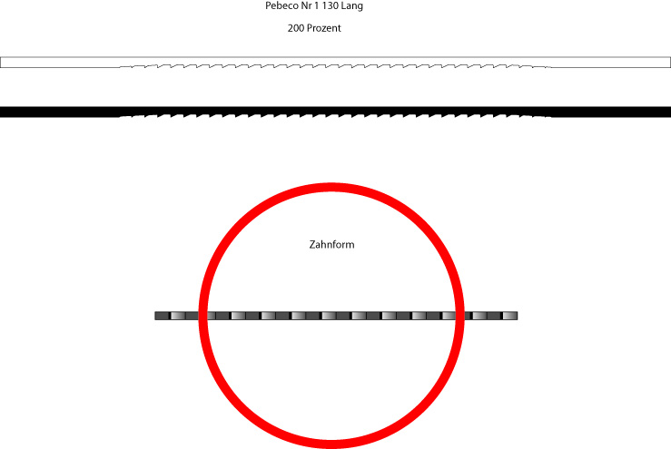 Hegner 210000605/144 Pebeco Nr. 5 Quality saw blades 130 mm long for wood, plastic and non-ferrous metal