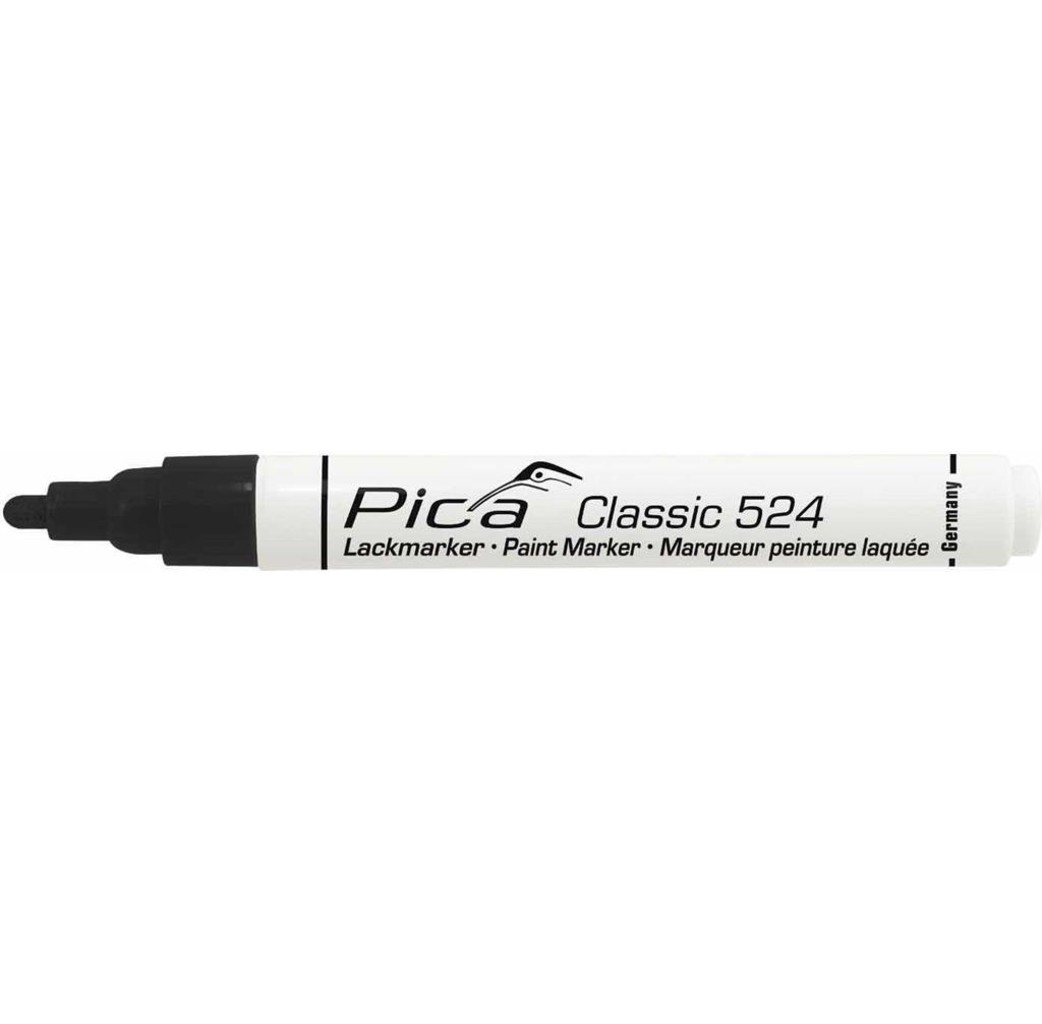 Pica PI52446 524/46 Paint marker 2-4mm round tip black,10pcs