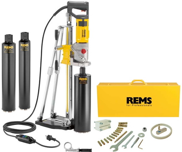 Rems 180028 R220 Picus S3 Set 62-82-132 Titan diamond drill + stand + 3 free drills