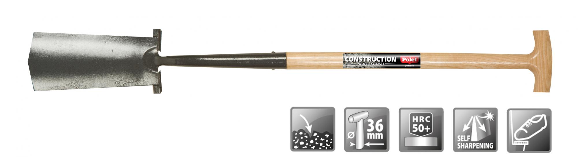 Polet 101009 Professional cable spade ZH230/135 2V Epoxy T-ST 75cm