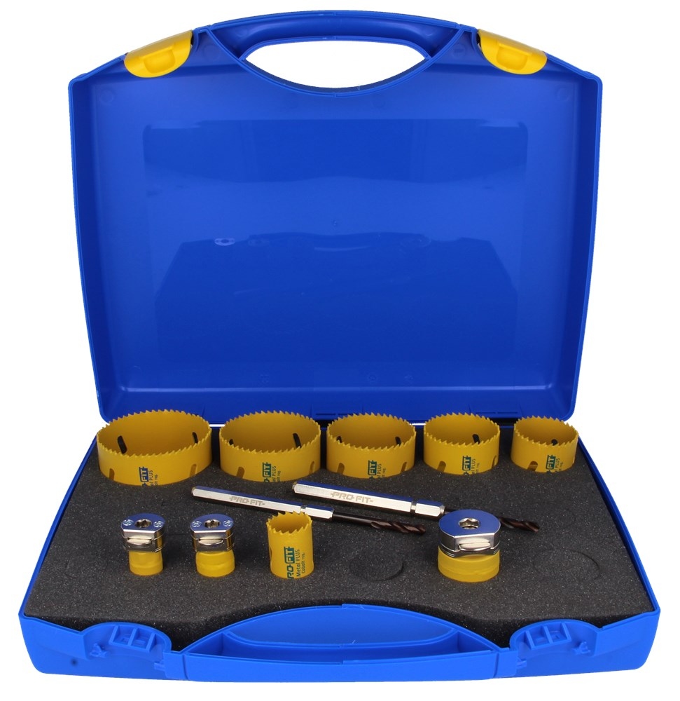 ProFit 090519760 Bimetal Plus Regular Hole Saw Set 19/22/25/35/43/51/60/68/76 mm