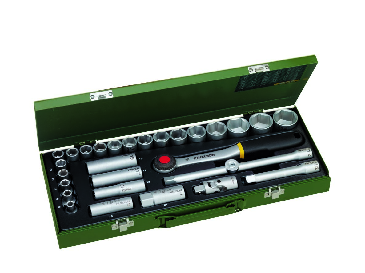 Proxxon 23000 Socket spanners set 1/2" 29 pieces
