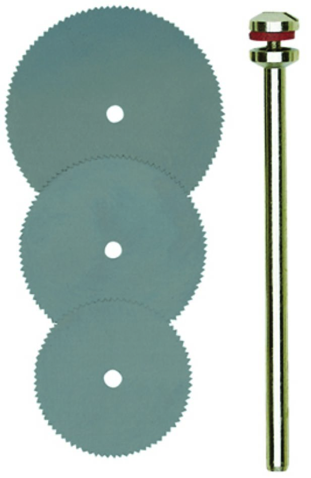 Proxxon 28830 Metal saw blades 3 pcs.Ø 16, 19, 22 mm + holder