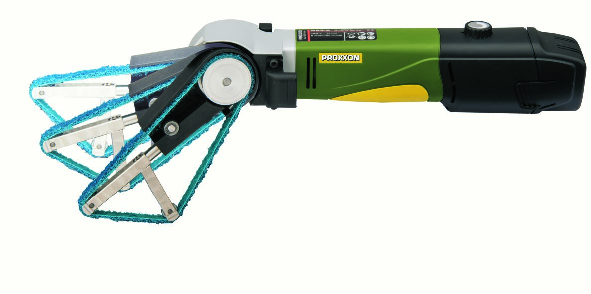 Proxxon 29832 RBS/A Accu-tube belt grinder excl. battery and charger in box