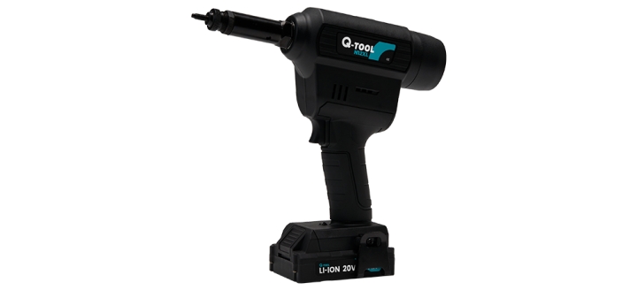 Q-Tool 0503QN12XL N12XL Battery Blind Riveter 20 Volt 2.0 Ah Li-ion M4-M12