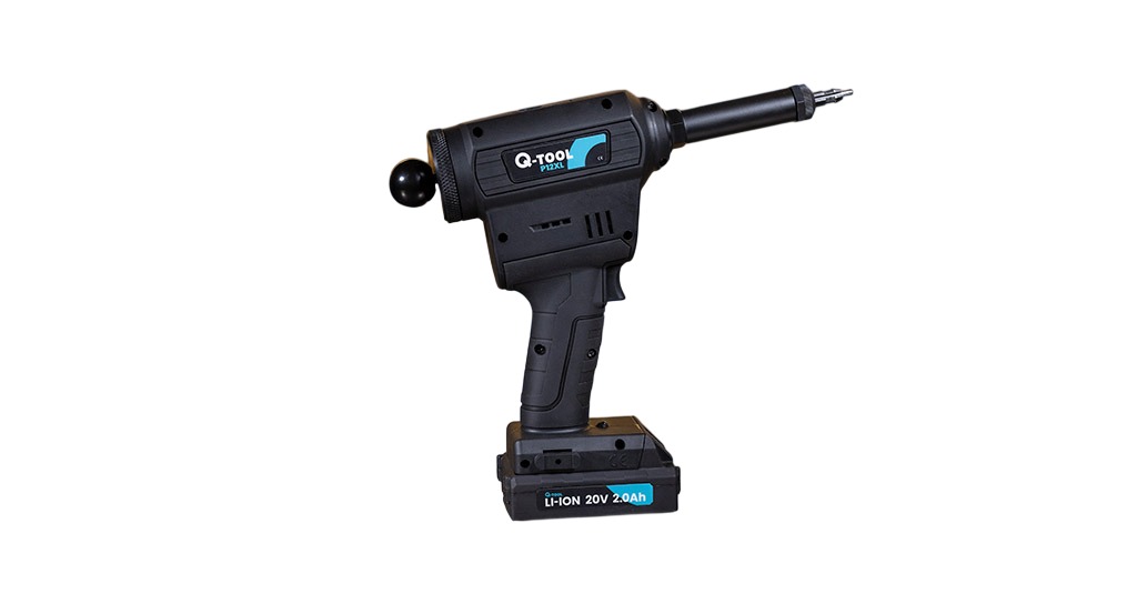 Q-Tool 0503QP12XL-M4-M8 P12XL Battery Punching Machine hexagonal M4-M8 incl. 2.0 Ah and quick charger in case