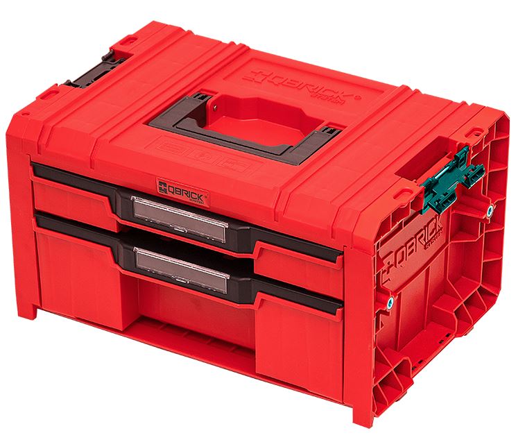 QBrick SKRQPROD2E2CCZEPG001 Pro Toolbox 2 drawers 2.0 Expert Red Ultra HD Custom