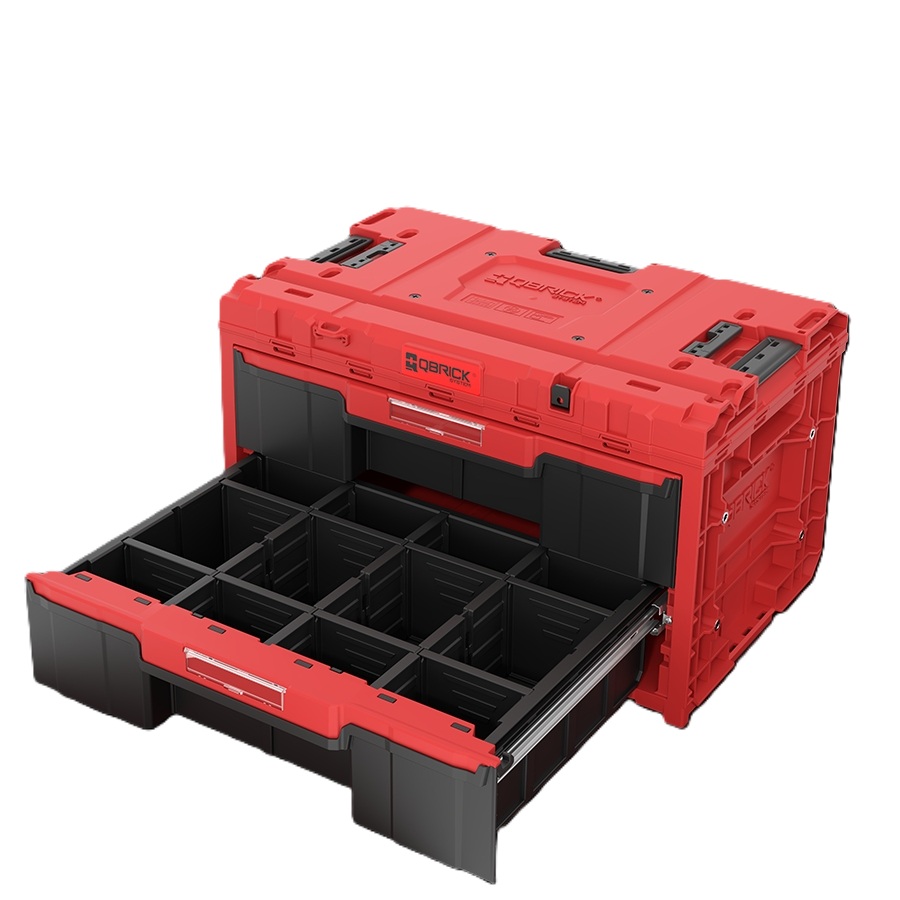 QBrick SKRQONED2CZEPG001 ONE DRAWER 2 TOOLBOX 2.0 RED ULTRA HD Tool Case