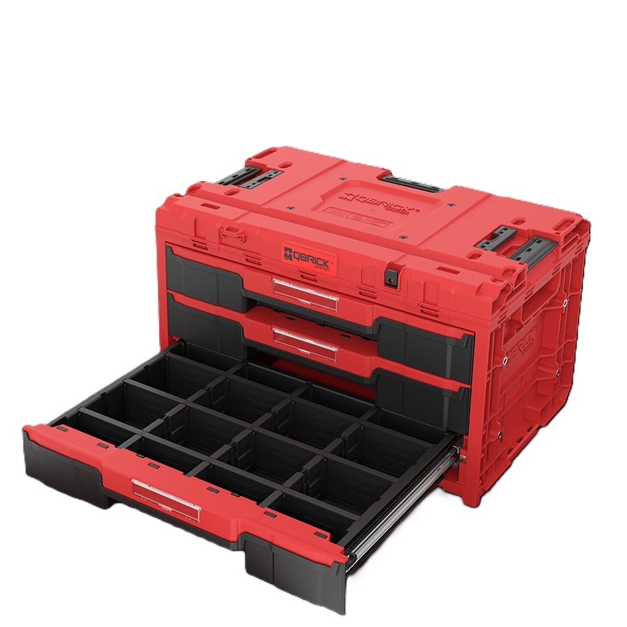 QBrick SKRQONED3CZEPG001 System ONE ONE DRAWER 3 TOOLBOX 2.0 RED ULTRA HD Tool Case