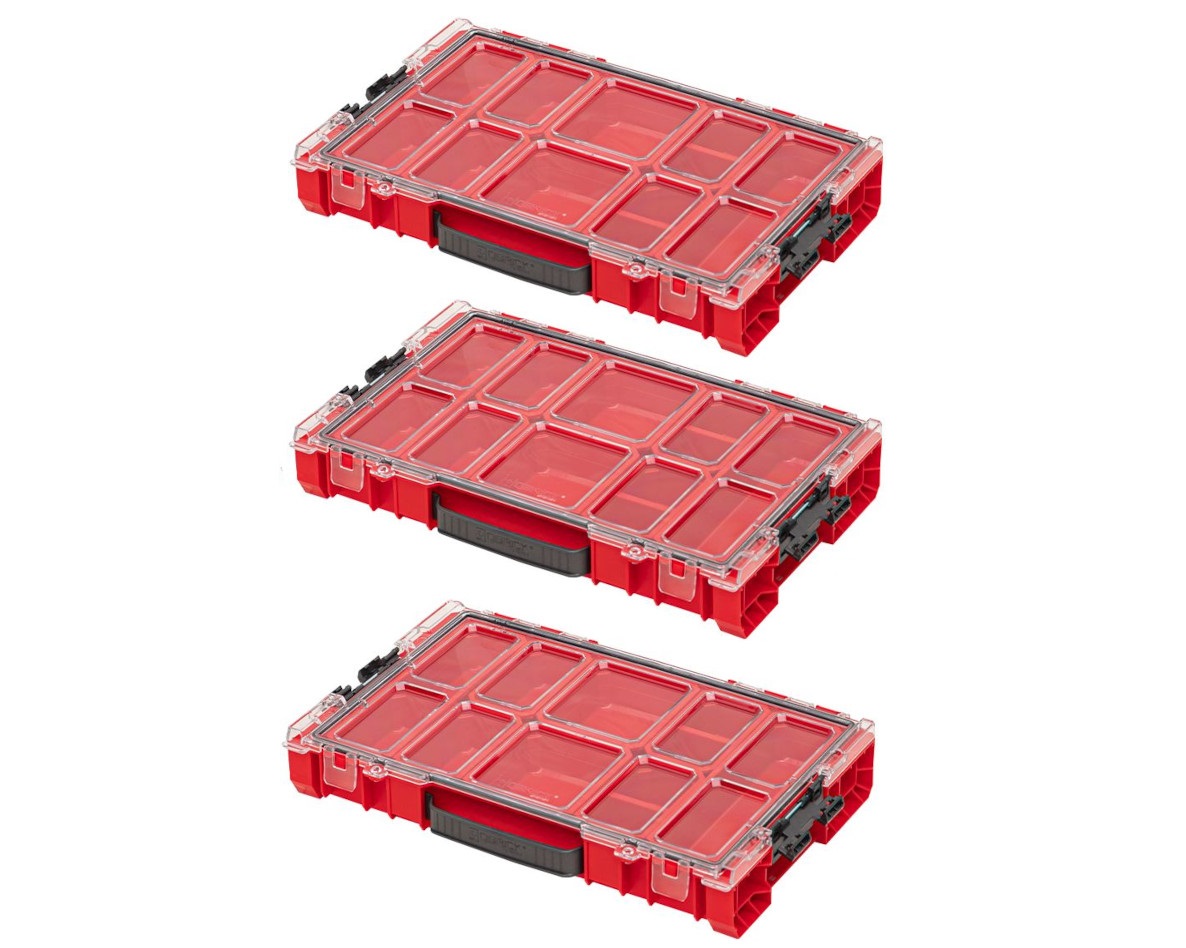 QBrick 3xORGQPRO100CZEPG001 PRO Organizer 100 Red Ultra HD 3 pieces