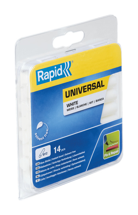 Rapid 40107355 12mm White glue sticks