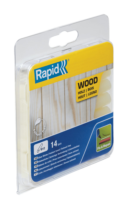 Rapid 40107360 12mm wood glue sticks