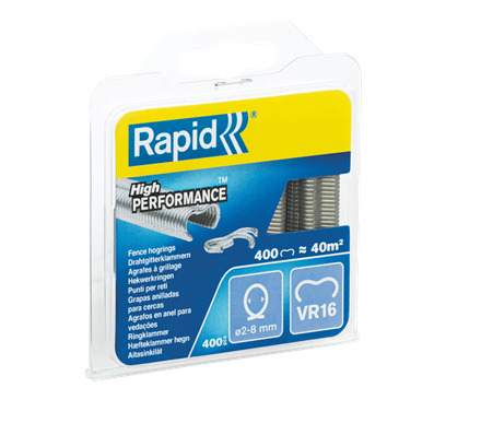 Rapid 40108796 VR16 Fencing Hog Rings  400 pieces