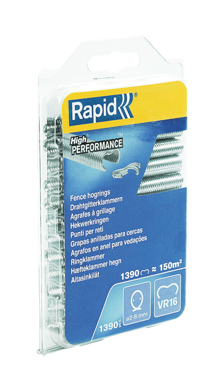 Rapid 40108799 VR16 Fencing Hog Rings  1,390 pieces