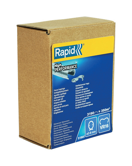 Rapid 40108808 VR16 Fencing Hog Rings  3,190 pieces