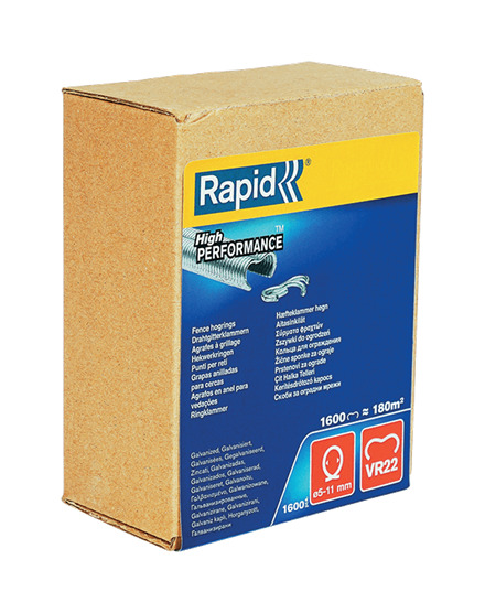 Rapid 40108810 VR22 Fence Hog rings  1600 pcs.