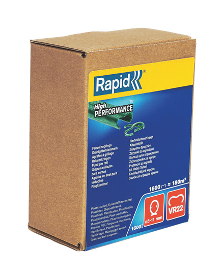 Rapid 40108811 VR22 Fence HogRings Green  1600 pcs.