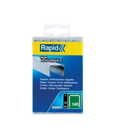 Rapid 5000091 Rapid No. 140 Flat Wire Staples 16 mm  2,000 pcs.
